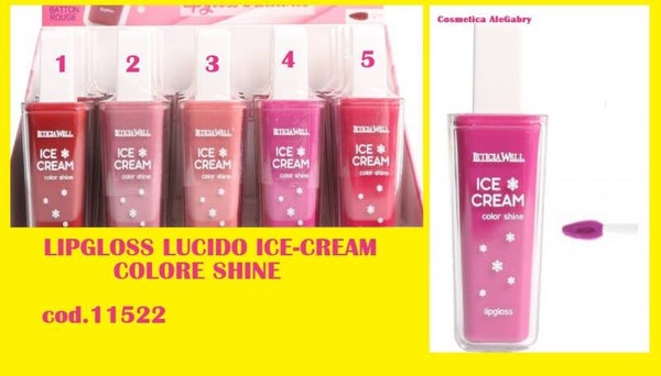 lipgloss lucido ice cream Leticia Well