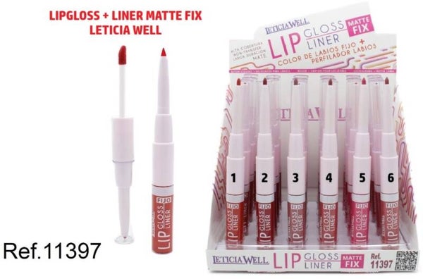 lipgloss + liner matte fix Leticia Well