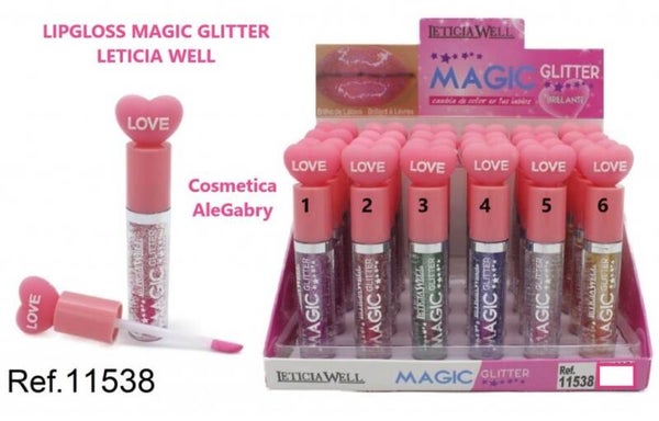 lipgloss magic glitter Leticia Well