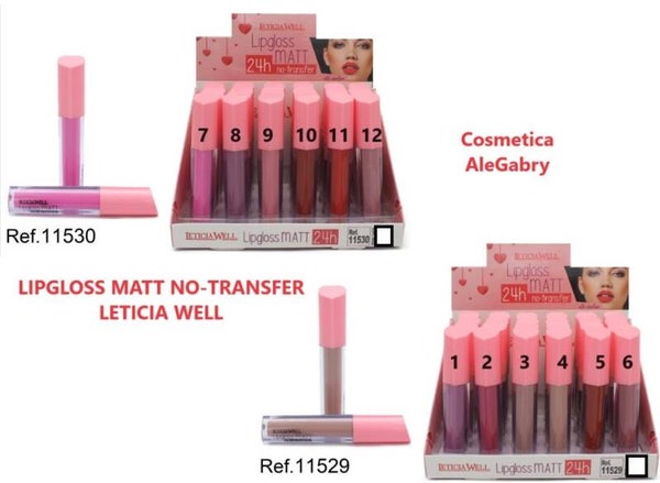 lipgloss matte no-transfer Leticia Well
