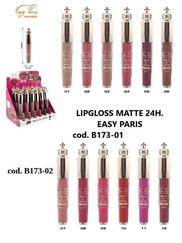 lipgloss matte 24h Easy Paris