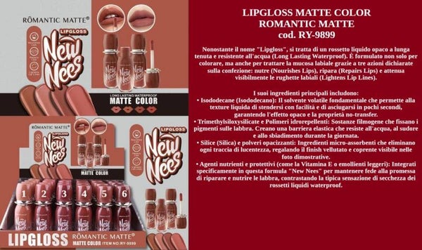 lipgloss matte color Romantic Matte