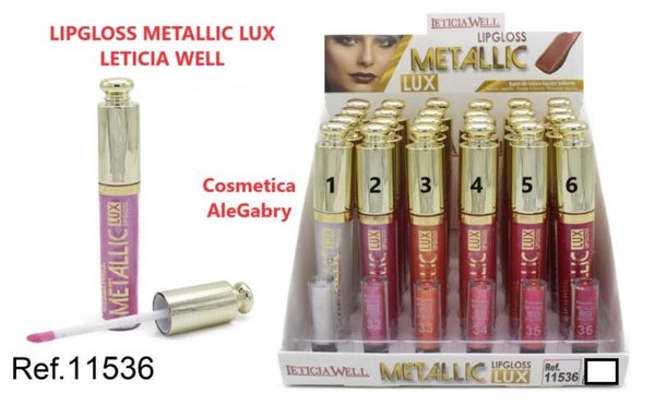 lipgloss metallic lux Leticia Well