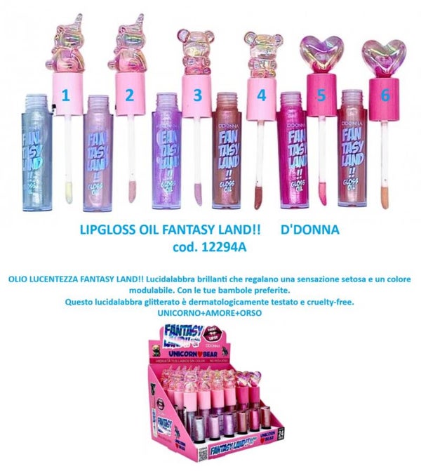 lipgloss oil fantasy land D'Donna