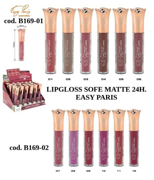 lipgloss soft matte Easy Paris