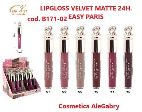 lipgloss velvet matte Easy Paris
