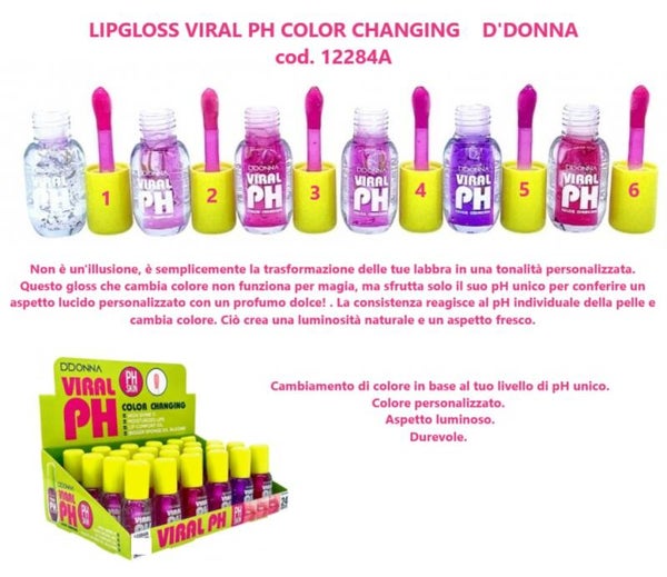 lipgloss viral pH color changing D'Donna