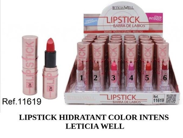 lipstick hidratant color intens Leticia Well