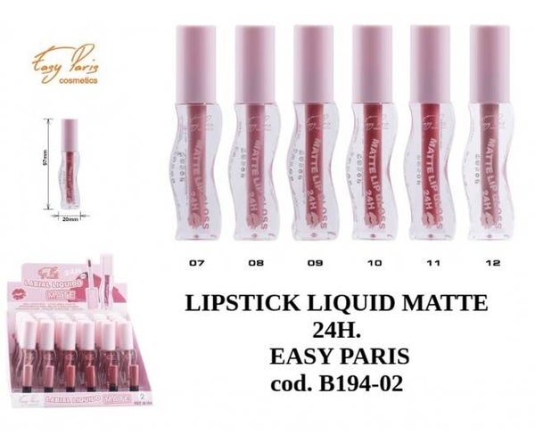 lipstick liquid matte Easy Paris