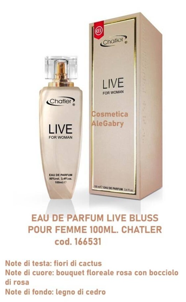 eau de parfum live bluss Chatler