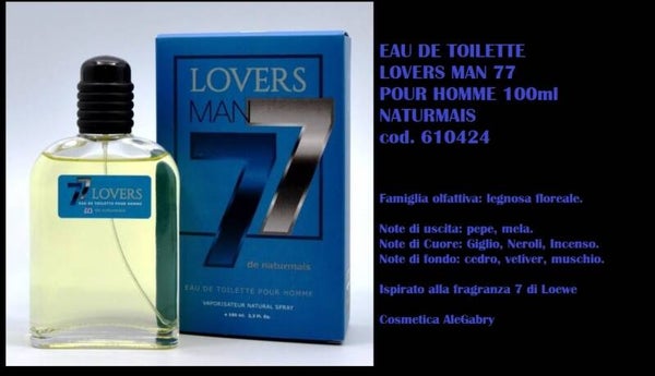 eau de toilette lovers man 77 Naturmais