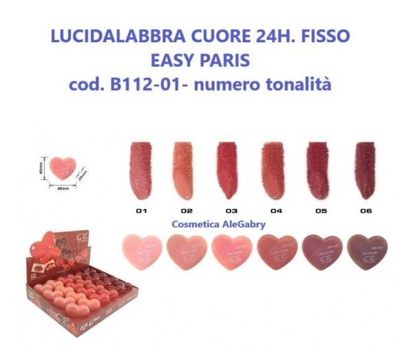 lucidalabbra cuore Easy Paris