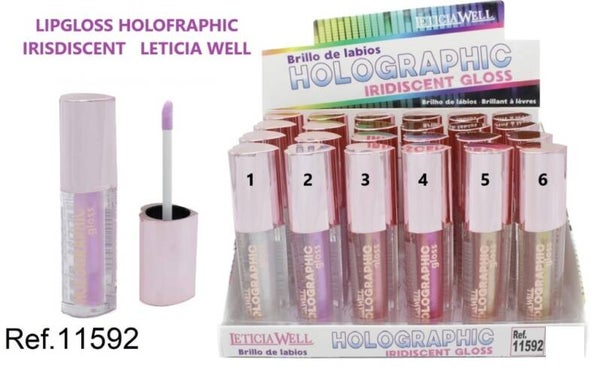 lipgloss holographic iridiscent Leticia Well