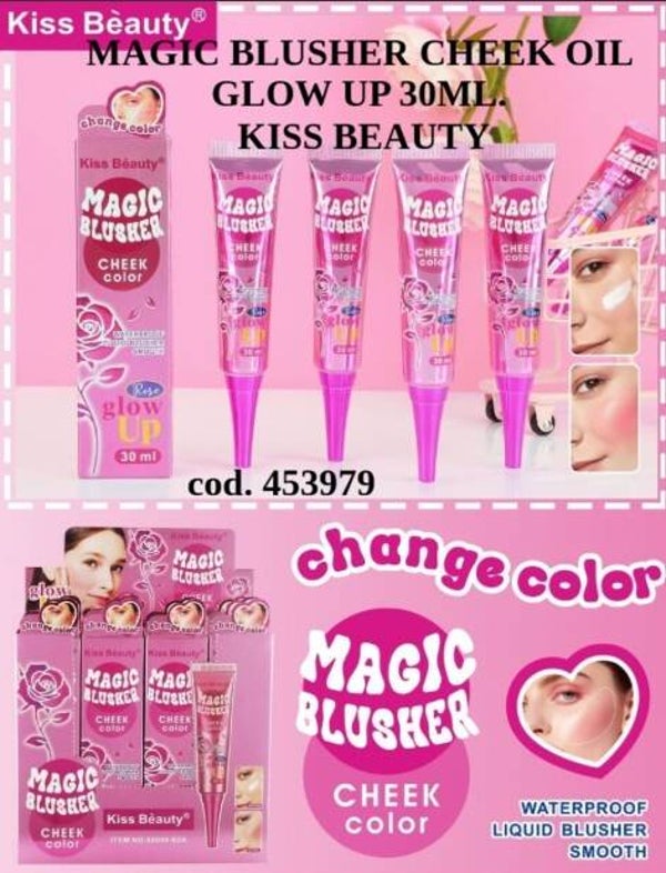magic blusher cheek oil glow up Kiss Beauty