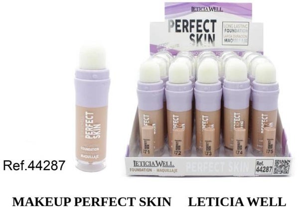 fondotinta perfect skin con spugnetta applicatore Leticia Well