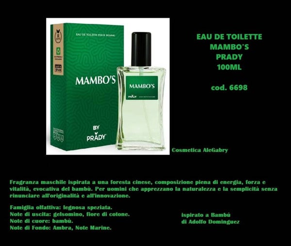eau de toilette mambo's  Prady