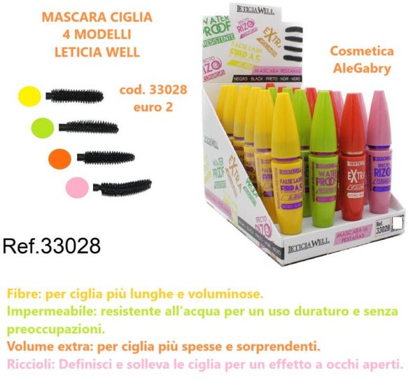 mascara 4 modelli Leticia Well