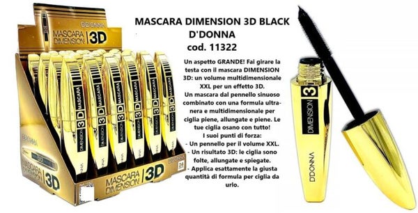 mascara dimension 3D black D'Donna