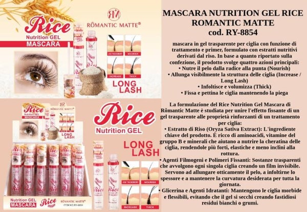 mascara nutriente gel rice Romantic Matte
