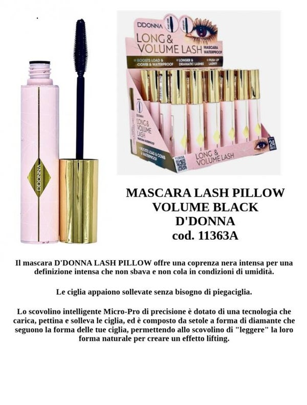 mascara lash pillow volume black D'Donna