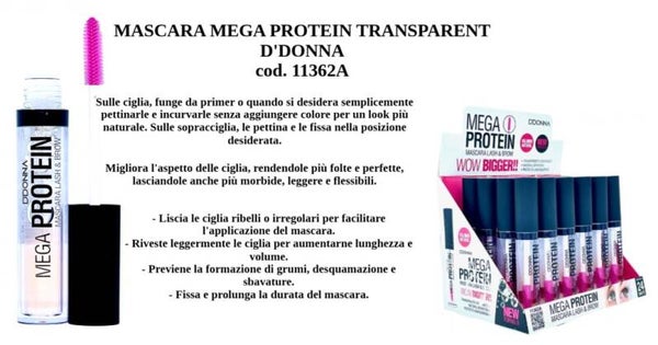 mascara mega protein transparent D'Donna