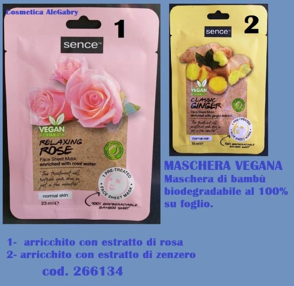 maschere vegane Sence