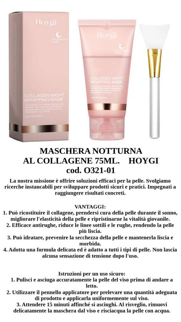 maschera notturna al collagene Hoygi