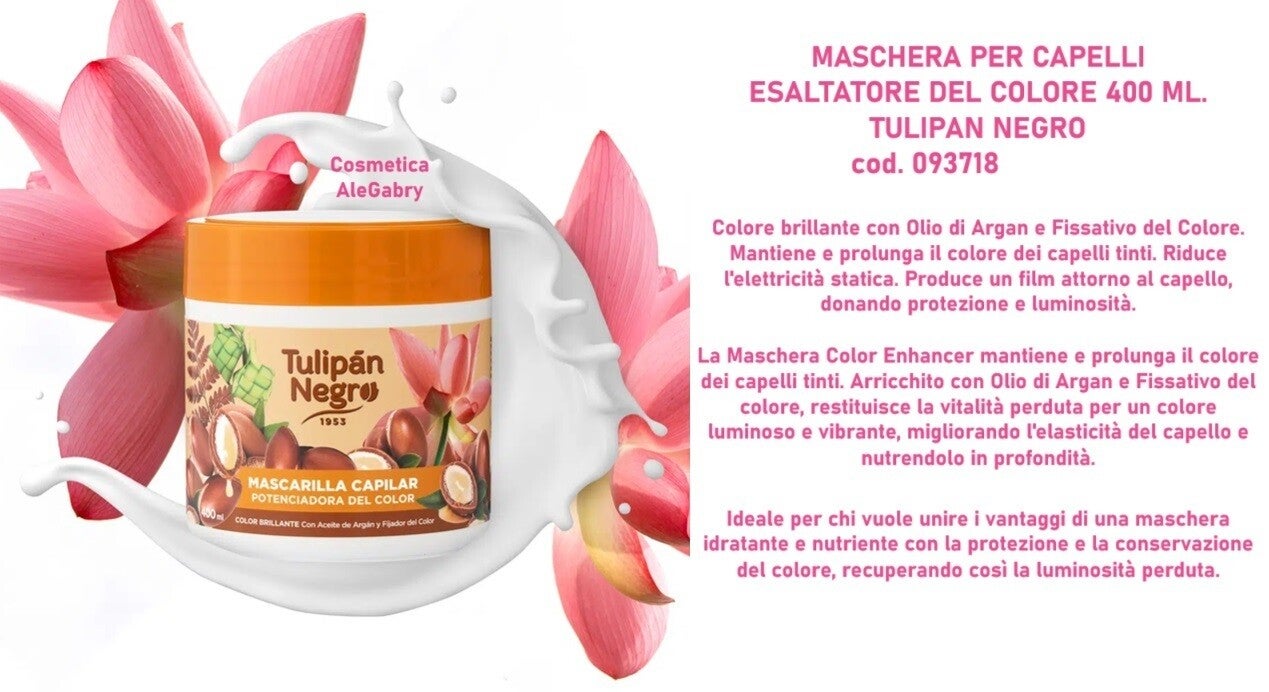 maschera per capelli esaltatore di colore Tulipan Negro