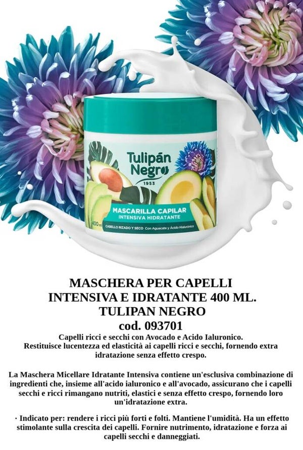 maschera per capelli intensiva e idratante Tulipan Negro