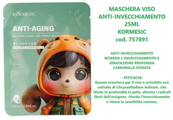 maschera viso anti invecchiamento Kormesic