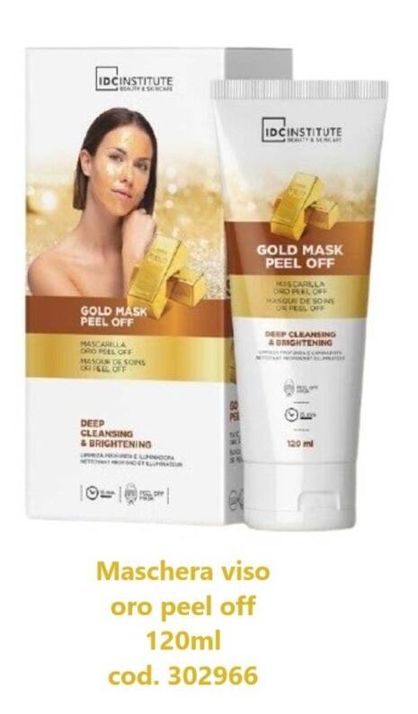 maschera viso peel off oro Idc
