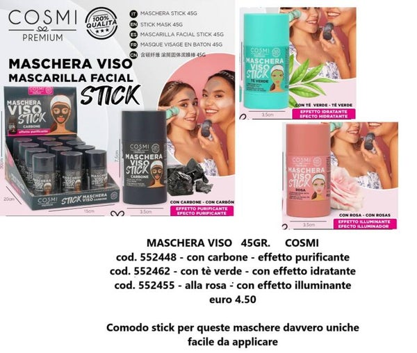 maschere viso in stick Cosmi