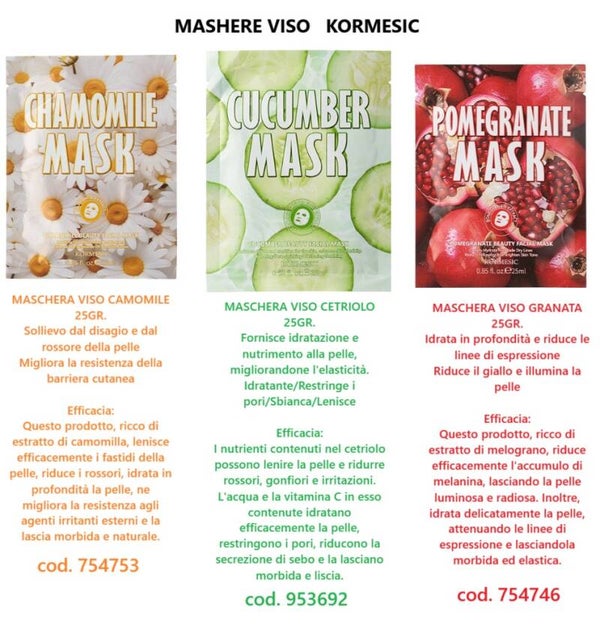 maschere viso Kormesic