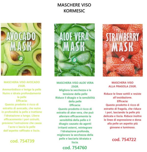 maschere viso Kormesic