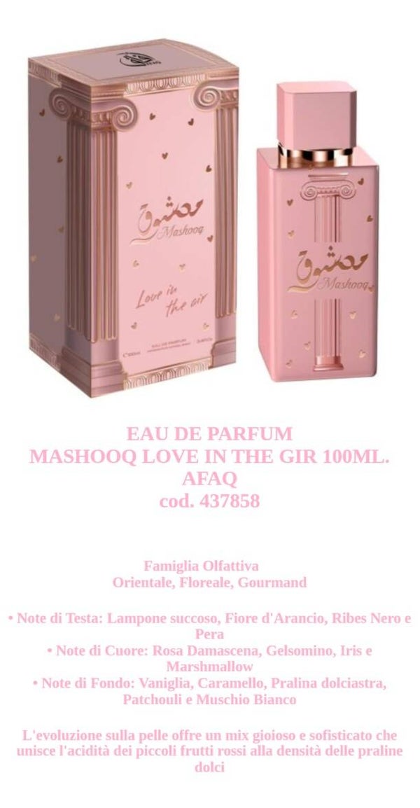 eau de parfum mashooq love in the gir Afaq