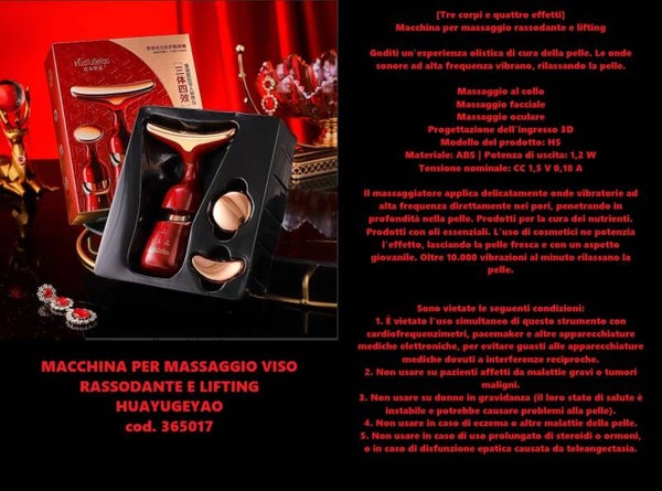macchinetta per massaggio viso rassodante e lifting Huayugeyao