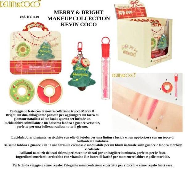 merry & bright makeup collection Kevin & Coco