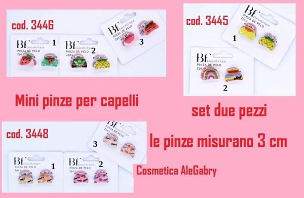 mini pinze per capelli Beautiful Face