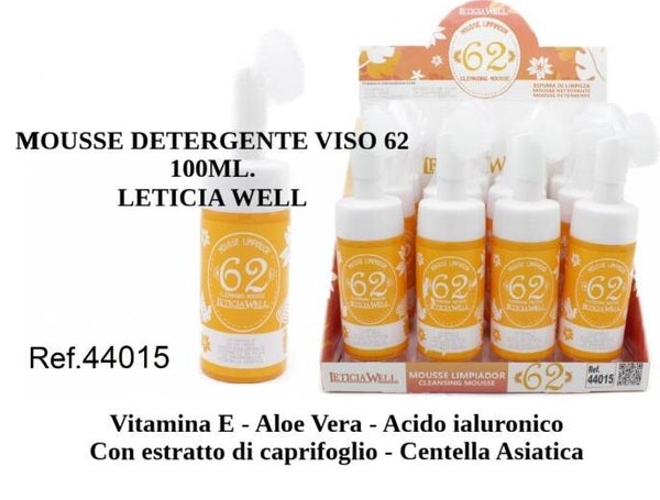 mousse detergente viso  Leticia Well