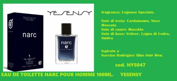 eau de toilette narc Yesensy
