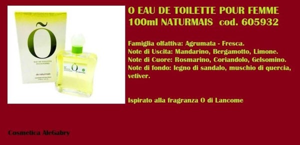 eau de toilette o Naturmais