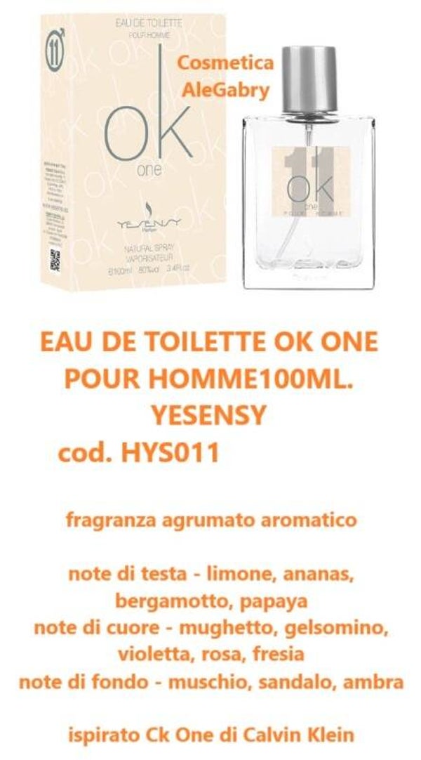 eau de toilette ok one Yesensy