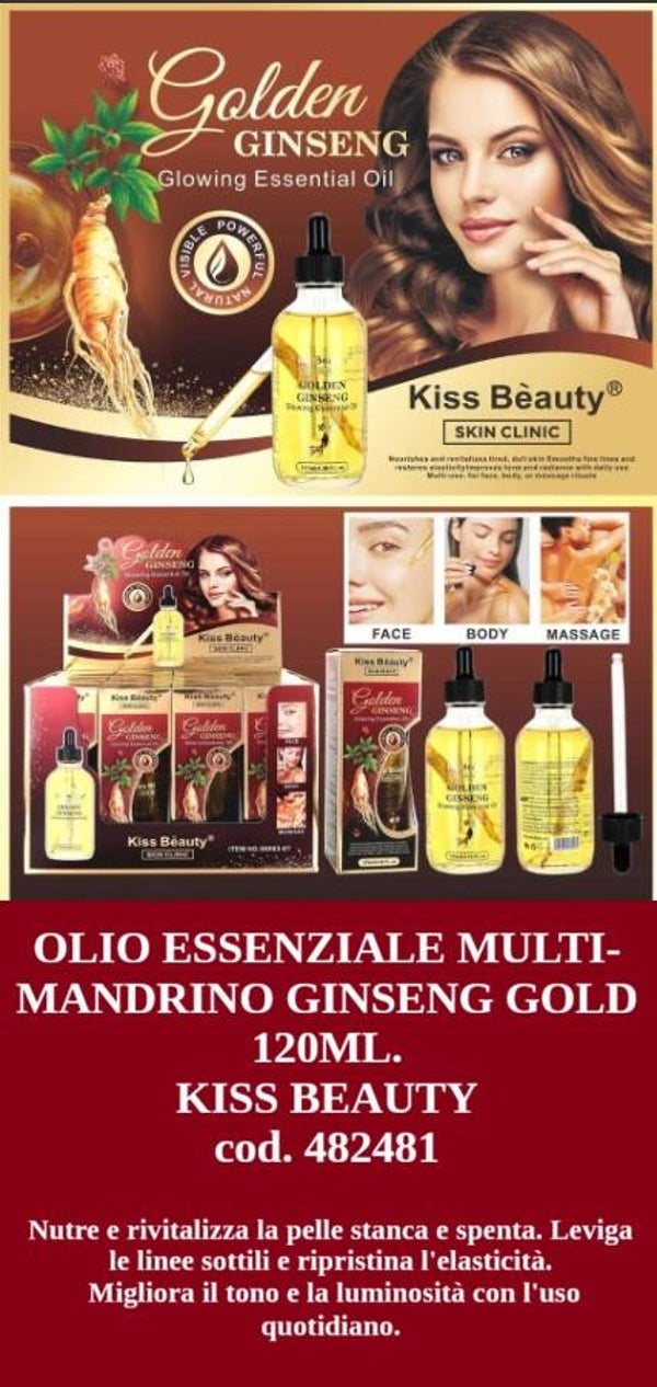 olio essenziale ginseng gold Kiss Beauty