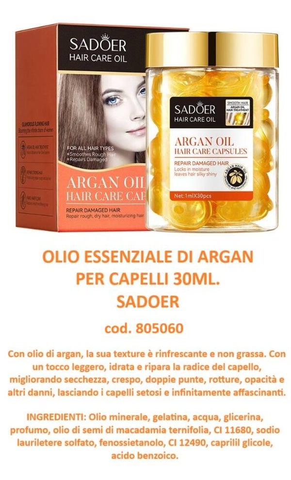 olio essenziale di argan per capelli Sadoer