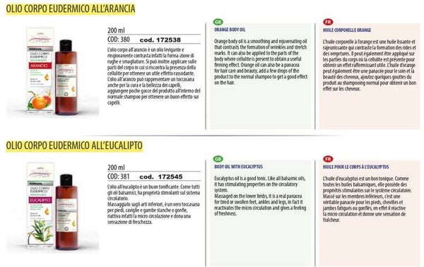 olio eudermico corpo Retinol Complex