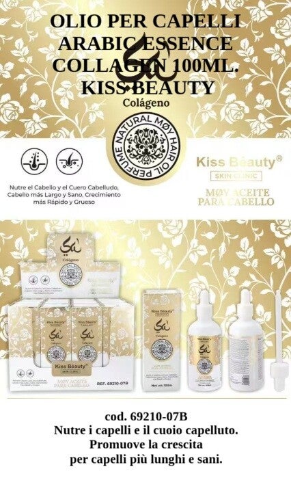 olio per capelli essenza araba al collagene Kiss Beauty