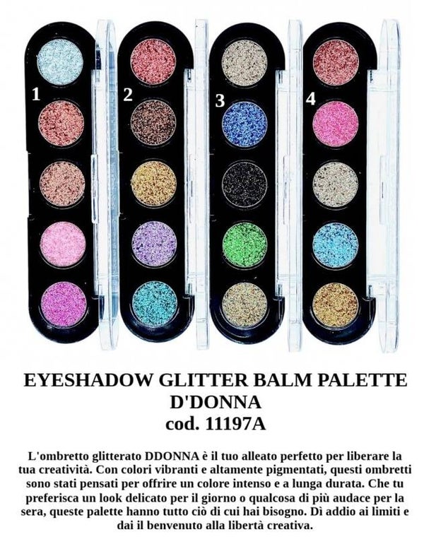 eyeshadow glitter balm palette D'Donna