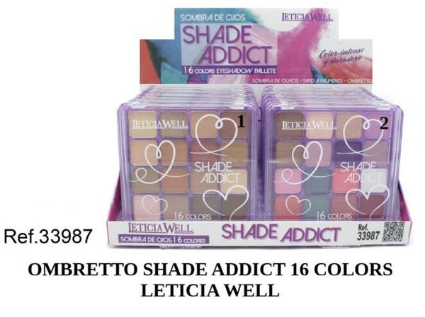 ombretto shade addict 16 colori Leticia Well