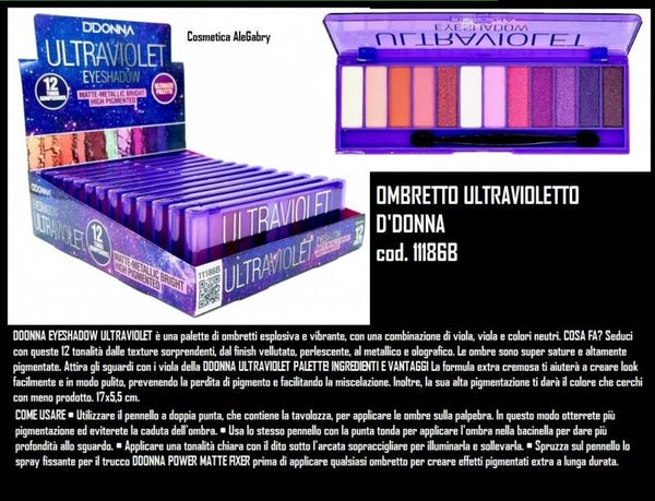 palette ombretti ultravioletto D'Donna