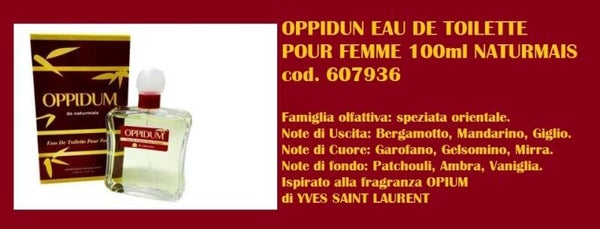 eau de toilette oppidun Naturmais